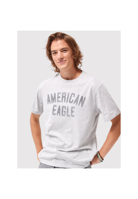 American Eagle Тишърт 016-0181-5465 Сив Standard Fit - Pepit.bg