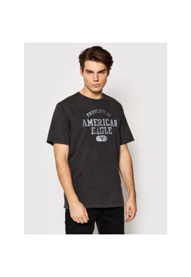 American Eagle Тишърт 016-0181-5470 Сив Regular Fit - Pepit.bg