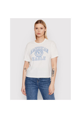American Eagle Тишърт 030-1305-1107 Бял Standard Fit - Pepit.bg