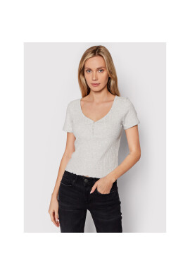 American Eagle Тишърт 037-2372-7760 Сив Regular Fit - Pepit.bg