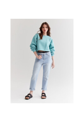 Americanos Суитшърт Utah Син Cropped Fit - Pepit.bg