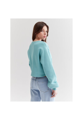 Americanos Суитшърт Utah Син Cropped Fit - Pepit.bg