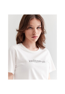 Americanos Тишърт Reno Бял Regular Fit - Pepit.bg