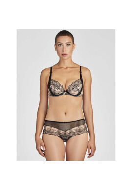 Aubade Сутиен push-up Fleur De Tattoo TB18 Черен - Pepit.bg