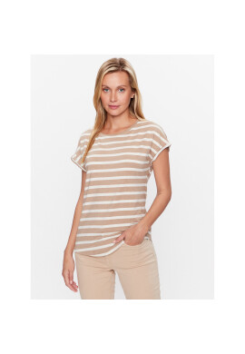 b.young Тишърт 20809561 Бежов Regular Fit - Pepit.bg