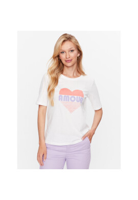 b.young Тишърт 20812839 Бял Regular Fit - Pepit.bg