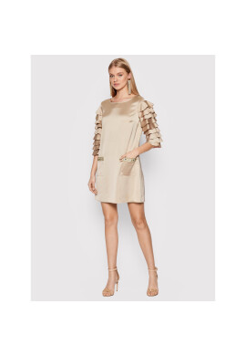 Babylon Коктейлна рокля P_MF0500 Бежов Regular Fit - Pepit.bg