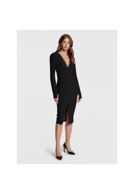 Babylon Коктейлна рокля R_E00788 Черен Slim Fit - Pepit.bg