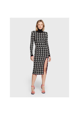 Babylon Плетена рокля R_MM8022 Черен Regular Fit - Pepit.bg