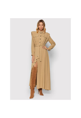 Babylon Рокля тип риза O_MF0519 Бежов Regular Fit - Pepit.bg