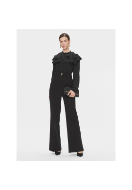 Babylon Текстилни панталони S00534 Черен Relaxed Fit - Pepit.bg