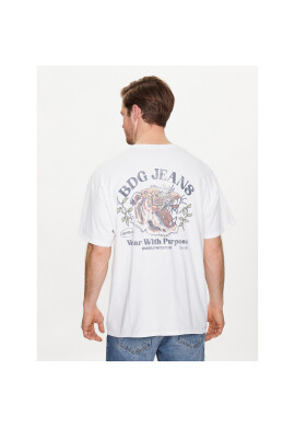 BDG Urban Outfitters Тишърт BDG TIGER HEAD TEE Бял Oversize - Pepit.bg