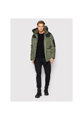 Bench Пухено яке Tillor 118884 Зелен Regular Fit - Pepit.bg