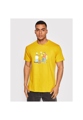 Billabong Тишърт SIMPSONS Duff Buds C1SS76 BIP2 Жълт Regular Fit - Pepit.bg