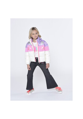 Billieblush Пухено яке U06128 Бежов Regular Fit - Pepit.bg