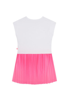 Billieblush Рокля U12799 Бял Regular Fit - Pepit.bg