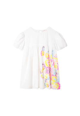 Billieblush Рокля U12817 Бял Regular Fit - Pepit.bg