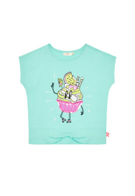 Billieblush Тишърт U15883 Зелен Regular Fit - Pepit.bg