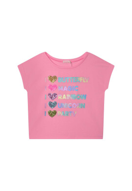 Billieblush Тишърт U15B48 Розов Regular Fit - Pepit.bg