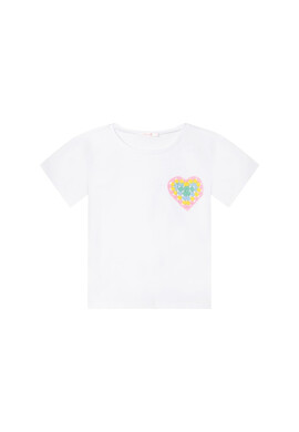 Billieblush Тишърт U15B49 Бял Regular Fit - Pepit.bg