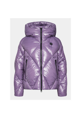 Blauer Пухено яке 23WBLDC03027 Виолетов Regular Fit - Pepit.bg