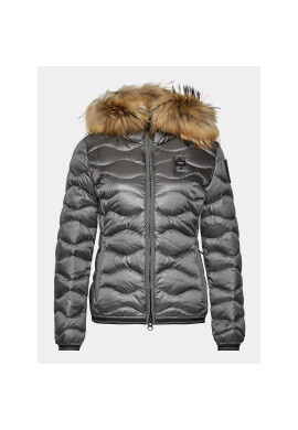 Blauer Пухено яке 23WBLDC03093 Сив Regular Fit - Pepit.bg