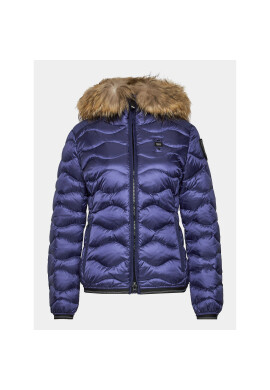 Blauer Пухено яке 23WBLDC03093 Виолетов Regular Fit - Pepit.bg