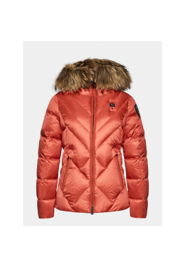 Blauer Пухено яке 23WBLDC03141 Червен Regular Fit - Pepit.bg