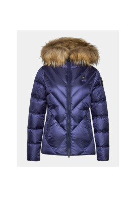 Blauer Пухено яке 23WBLDC03141 Виолетов Regular Fit - Pepit.bg