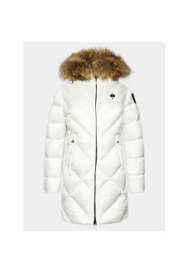Blauer Пухено яке 23WBLDK03140 Бял Regular Fit - Pepit.bg