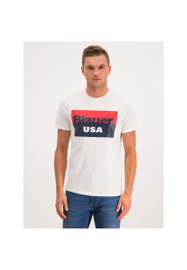 Blauer Тишърт 19WBLUH02234 005568 Бял Regular Fit - Pepit.bg