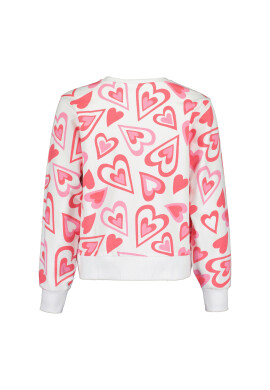 Blue Seven Суитшърт 523046 X Бял Regular Fit - Pepit.bg