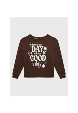 Blue Seven Суитшърт 570132 Кафяв Regular Fit - Pepit.bg