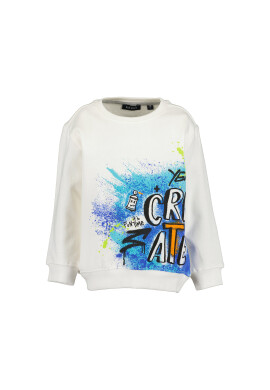 Blue Seven Суитшърт 864708 X Бял Regular Fit - Pepit.bg