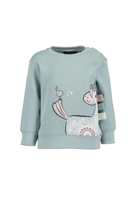 Blue Seven Суитшърт 957070 X Зелен Regular Fit - Pepit.bg