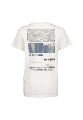 Blue Seven Тишърт 602789 X Бял Regular Fit - Pepit.bg