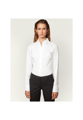 Boss Блуза Bashina6 50290338 Бял Slim Fit - Pepit.bg
