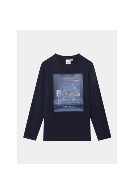 Boss Блуза J25O76 S Тъмносин Slim Fit - Pepit.bg