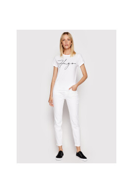 Boss Дънки Crop 2.0 50468697 Бял Slim Fit - Pepit.bg