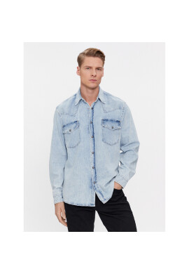 Boss дънкова риза 50489489 Син Relaxed Fit - Pepit.bg