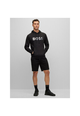 Boss Спортни шорти Headlo Mirror 50486858 Черен Regular Fit - Pepit.bg