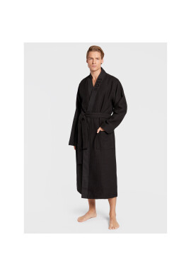Boss Халат Waffle Kimono 50469787 Черен - Pepit.bg