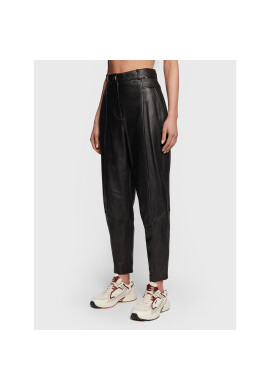 Boss Кожени панталони Sistine 50476100 Черен Regular Fit - Pepit.bg