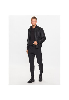Boss Кожено яке 50485081 Черен Regular Fit - Pepit.bg