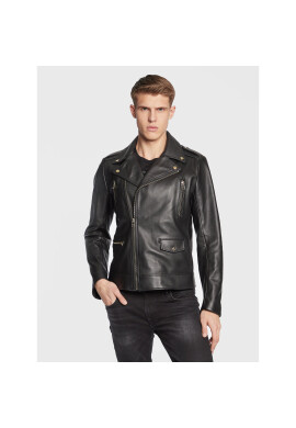 Boss Кожено яке 50494272 Черен Regular Fit - Pepit.bg
