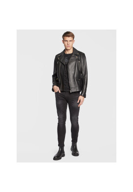 Boss Кожено яке 50494272 Черен Regular Fit - Pepit.bg