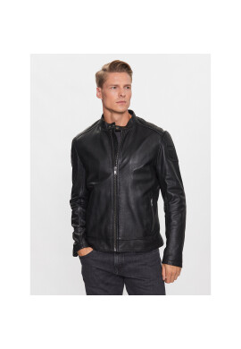 Boss Кожено яке 50505031 Черен Slim Fit - Pepit.bg