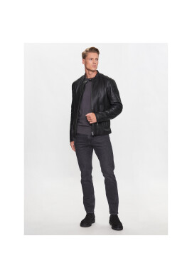 Boss Кожено яке 50505031 Черен Slim Fit - Pepit.bg
