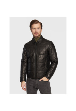 Boss Кожено яке Jeroh1 50476954 Черен Regular Fit - Pepit.bg
