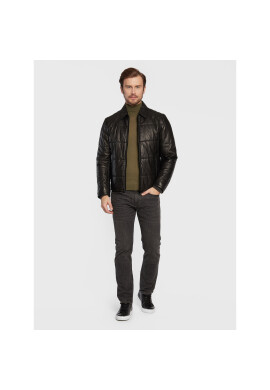 Boss Кожено яке Jeroh1 50476954 Черен Regular Fit - Pepit.bg